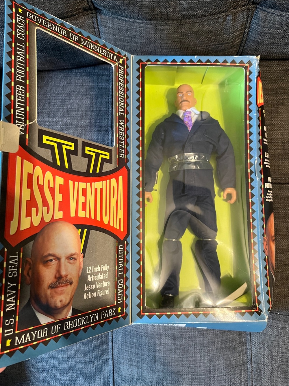 Vintage 1999 Jesse Ventura "Man of Action" doll in Original Box